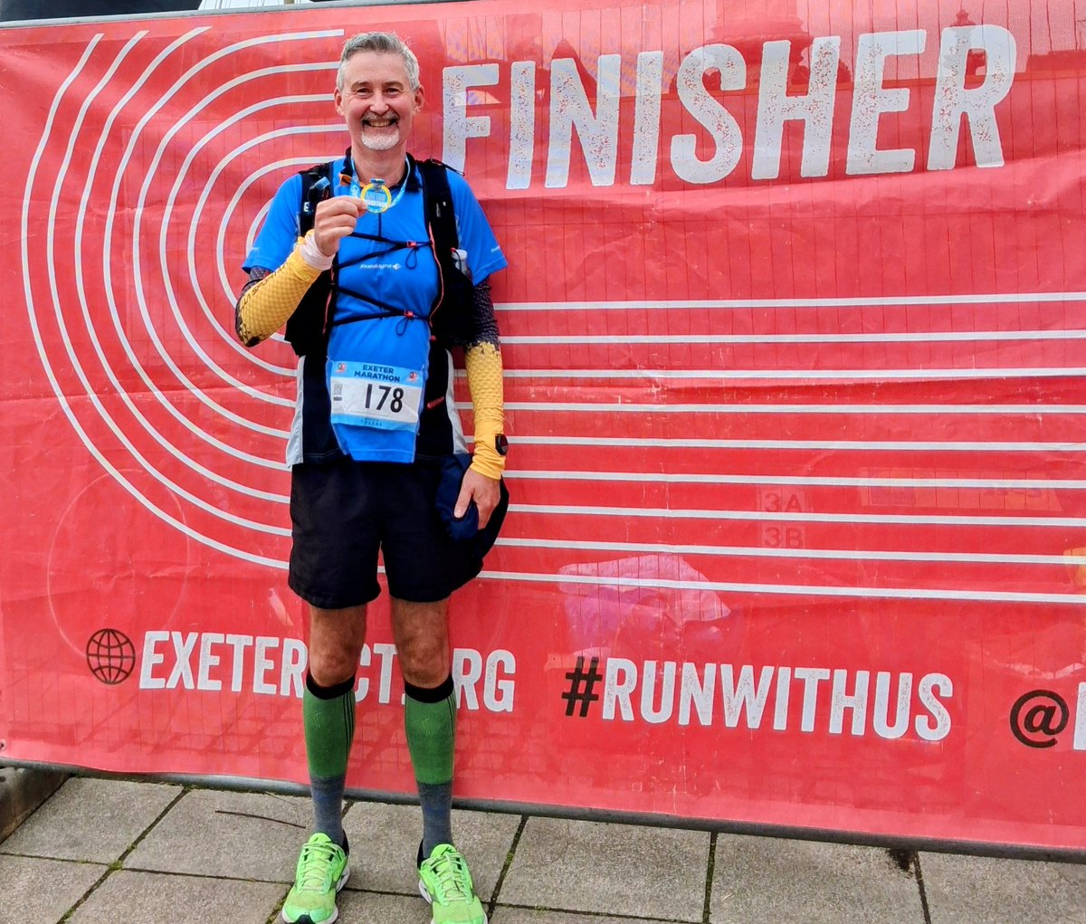 AdrianHarding99's tweet photo. Exeter Marathon this morning. My 2nd Marathon in 8 days . Great first half, ok middle and a tough slog for the final 10k. Beer, bath and an early night 😴 #UKRunChat #Running https://t.co/NnL75Djn07