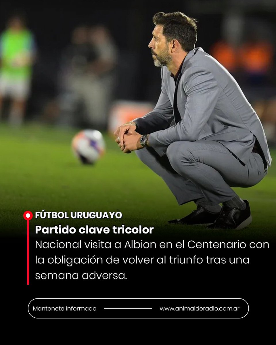 adrprensa's tweet image. 🇺🇾 Fútbol Uruguayo | Nacional visita a Albion con la obligación de reaccionar

✅ Para más información 📲 Hacé clic en el enlace ⬇️⬇️⬇️
instagram.com/p/DX4-lO5n74H/

#Uruguay #Montevideo #FútbolUruguayo #Nacional #Albion