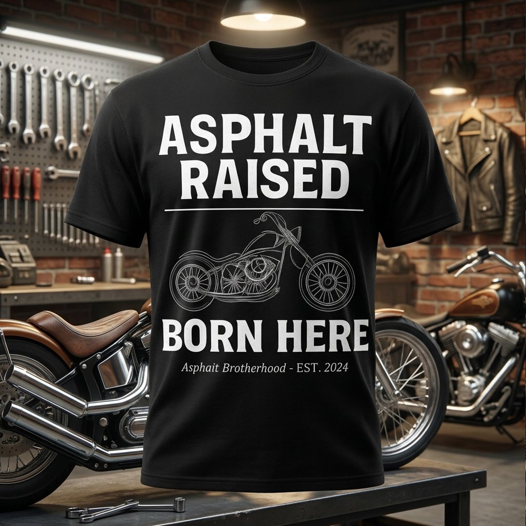 🛣️ Not born in a hospital. Born on the road.

⚡ UP TO 40% OFF SITEWIDE — Limited time!
👉 Link in bio → teepublic.com/user/brackets-…

#asphaltRaised #bornhere #choppertee #motorcycletshirt #bikertee #bikerlifestyle #asphaltbrotherhood #motorcyclegift #roadlife