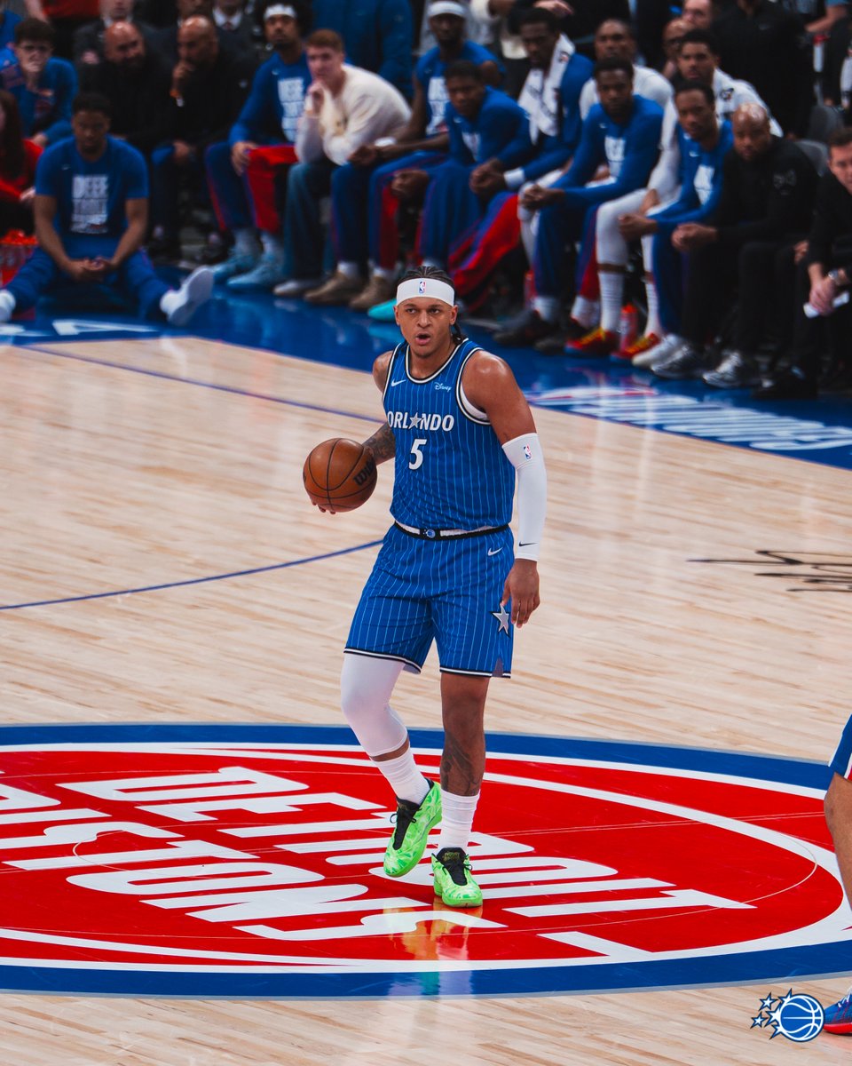 OrlandoMagic's tweet image. Paolo Banchero in the first half of Game 7:

23 PTS
5 REB
3 AST
9-14 FG
4 3PM