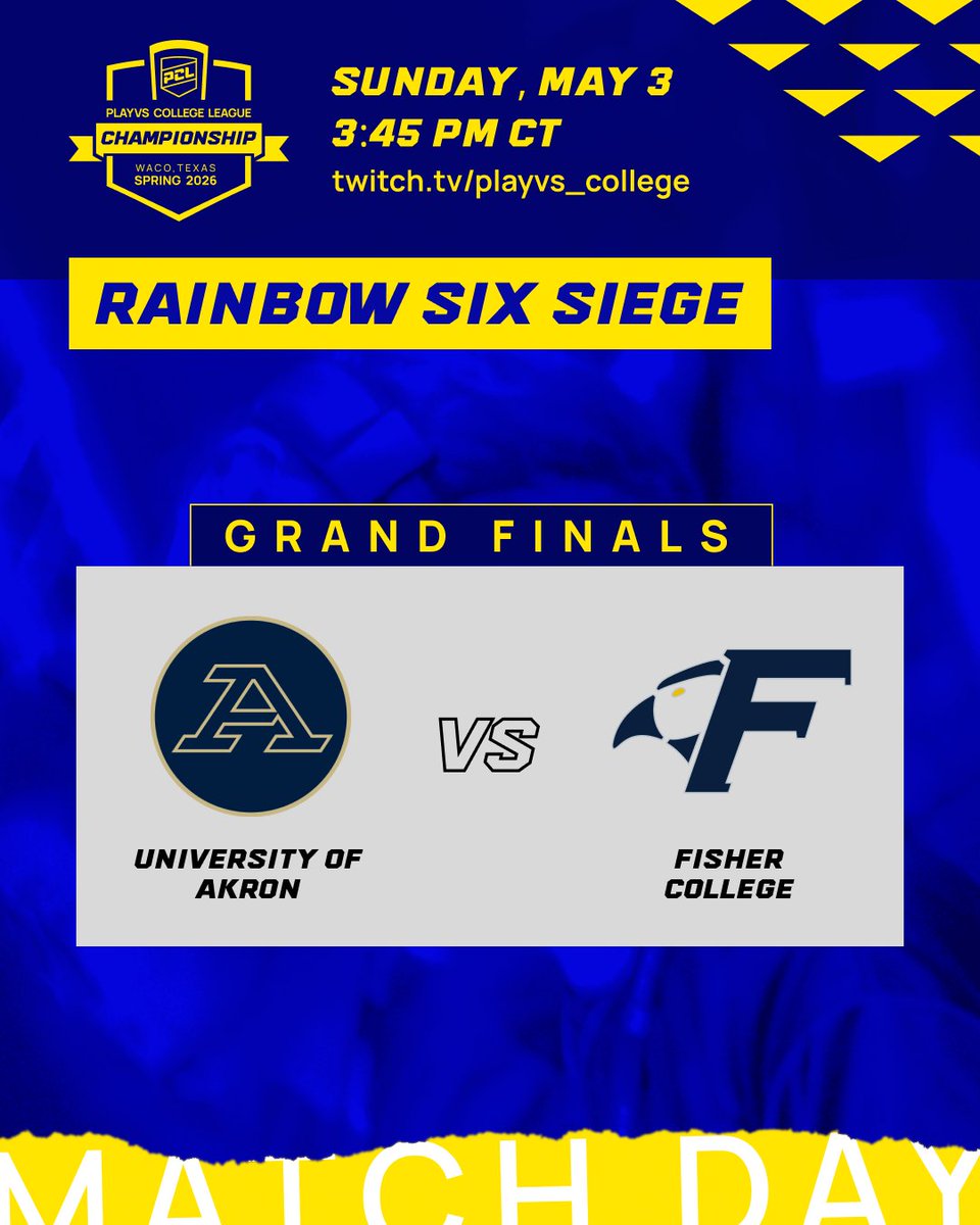 playvs_college's tweet photo. Our last #PCLChamps stream is R6!
@ZipsEsports takes on @Fisher_Esports, and we're starting now: https://t.co/gd68RXgFVR https://t.co/BeIgabTHrv