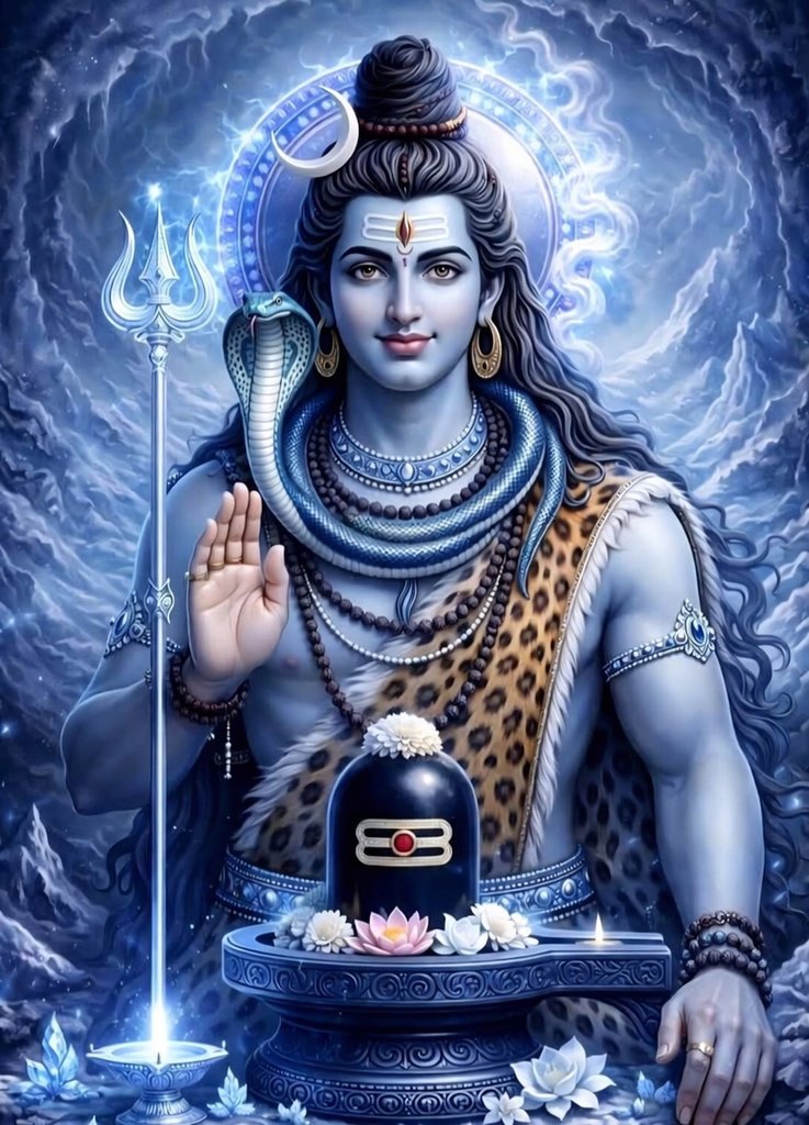 ShivShaktiShory's tweet image. ॐ नमो नीलकंठाय त्रिनेत्राय च रंहसे 🚩
 महादेवाय ते नित्यमीशानाय नमो नमः🌙🔱
यह मंत्र भगवान शिव से रक्षा, भय से मुक्ति और
जीवन में सुख-समृद्धि के लिए जाप किया जाता है
Har Har Mahadev 🔱 Om Namah Shivaya 
#Mahadev #HarHarMahadev #Shiva