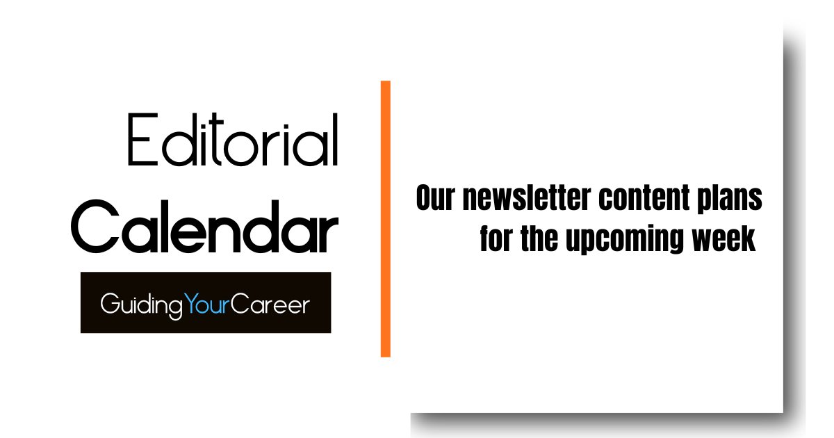 JohnGSelf1's tweet image. Editorial calendar for week of May 5 #guidingyourcareer #findajob #jobsearching #careeradvancement 2026https://johngself.substack.com/publish/post/196349143?r=6aa4y7&amp;amp;utm_campaign=post&amp;amp;utm_medium=web&amp;amp;showWelcomeOnShare=true