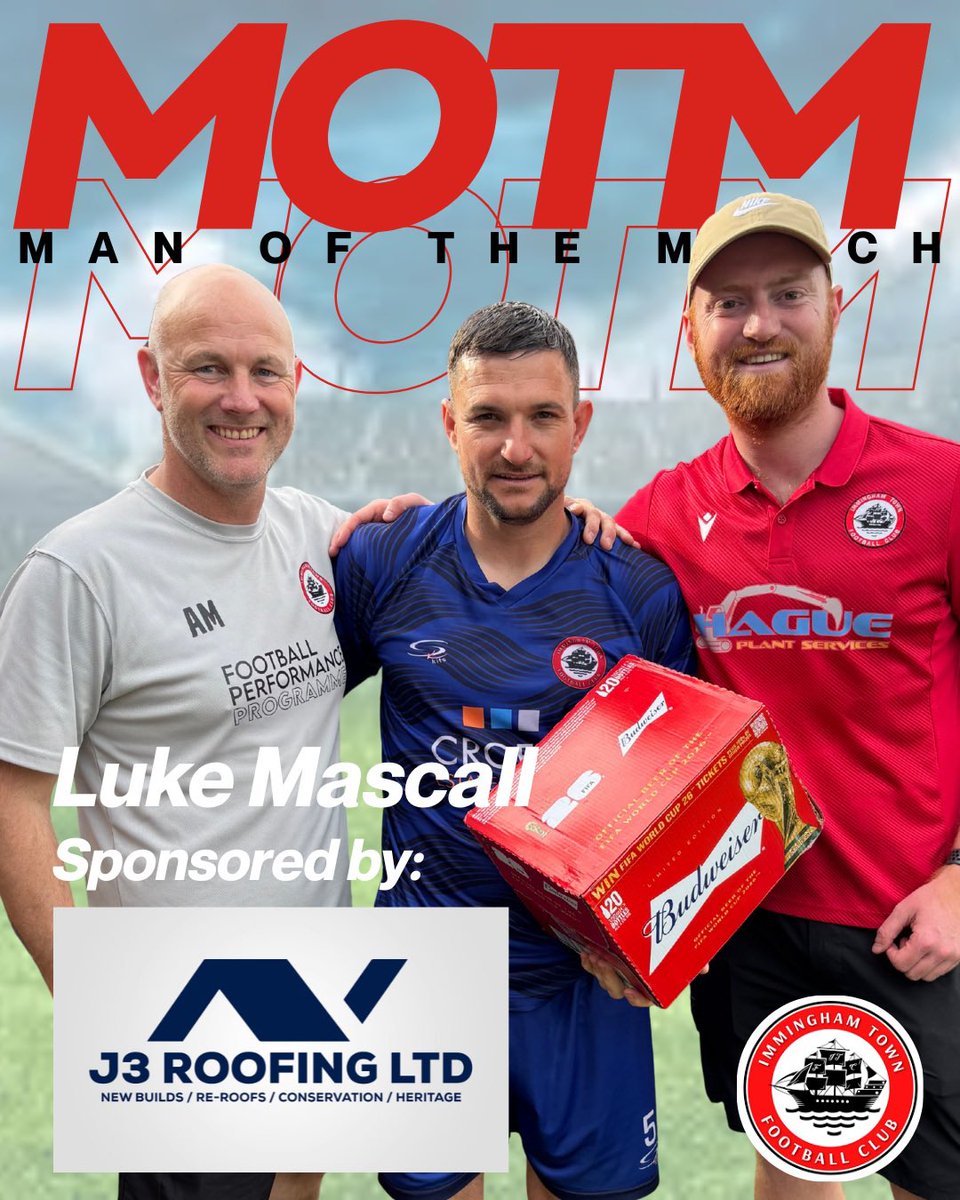 ImmTownfc's tweet image. Yesterday MOTM: Luke Mascall sponsored by @j3_roofingltd 👏🏻

Masc used every ounce of his experience to lead the team to their historic victory 💪🏻 #leader #warrior #legend @lincsleague