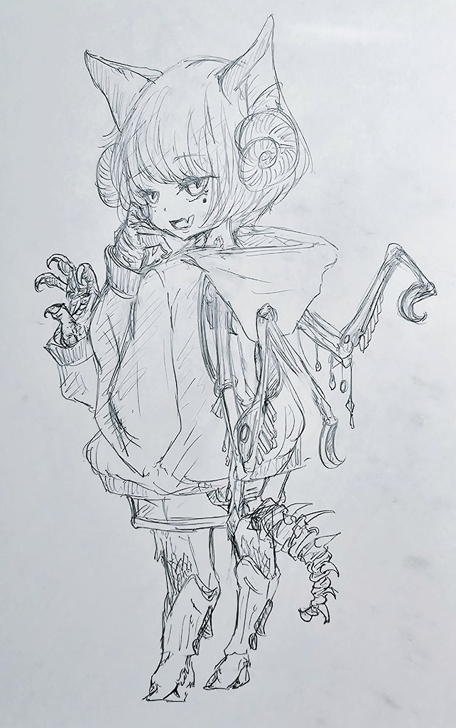 imyanamenom's tweet photo. #GWはSNSに作品を持ち寄ろう
#絵のむ 
シャーペンでガリガリ描くタイプ https://t.co/nr5avDNPhp