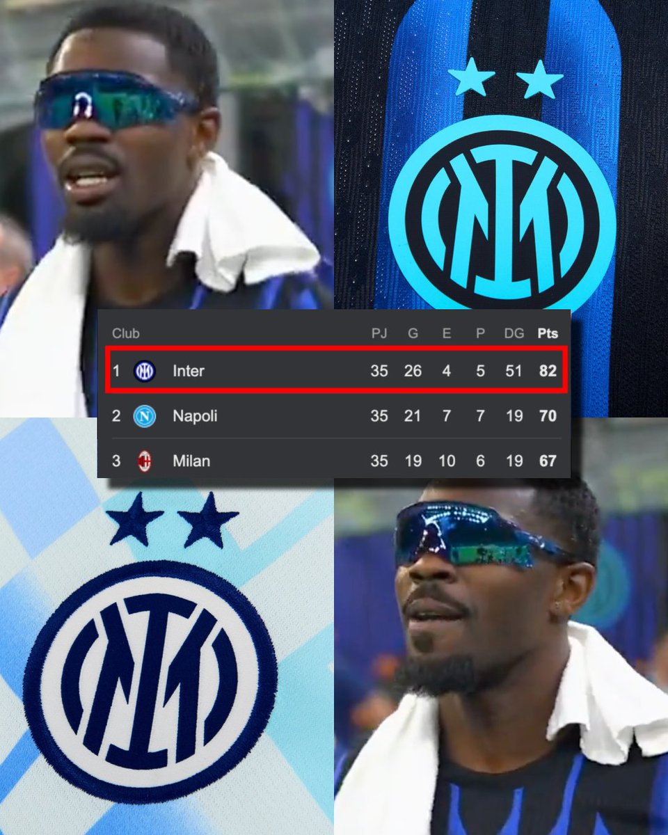 ¡¡COMPLETAMENTE OFICIAL: EL INTER ES CAMPEÓN DE LA SERIE A DE ITALIA!! Lo lograron. Lo consiguieron. Es una realidad. Con 3 jornadas de antelación, el Inter se consagró CAMPEÓN de la Serie A de Italia. Dominaron la carrera. Napoli y AC Milan fueron incapaces de sostenerle el