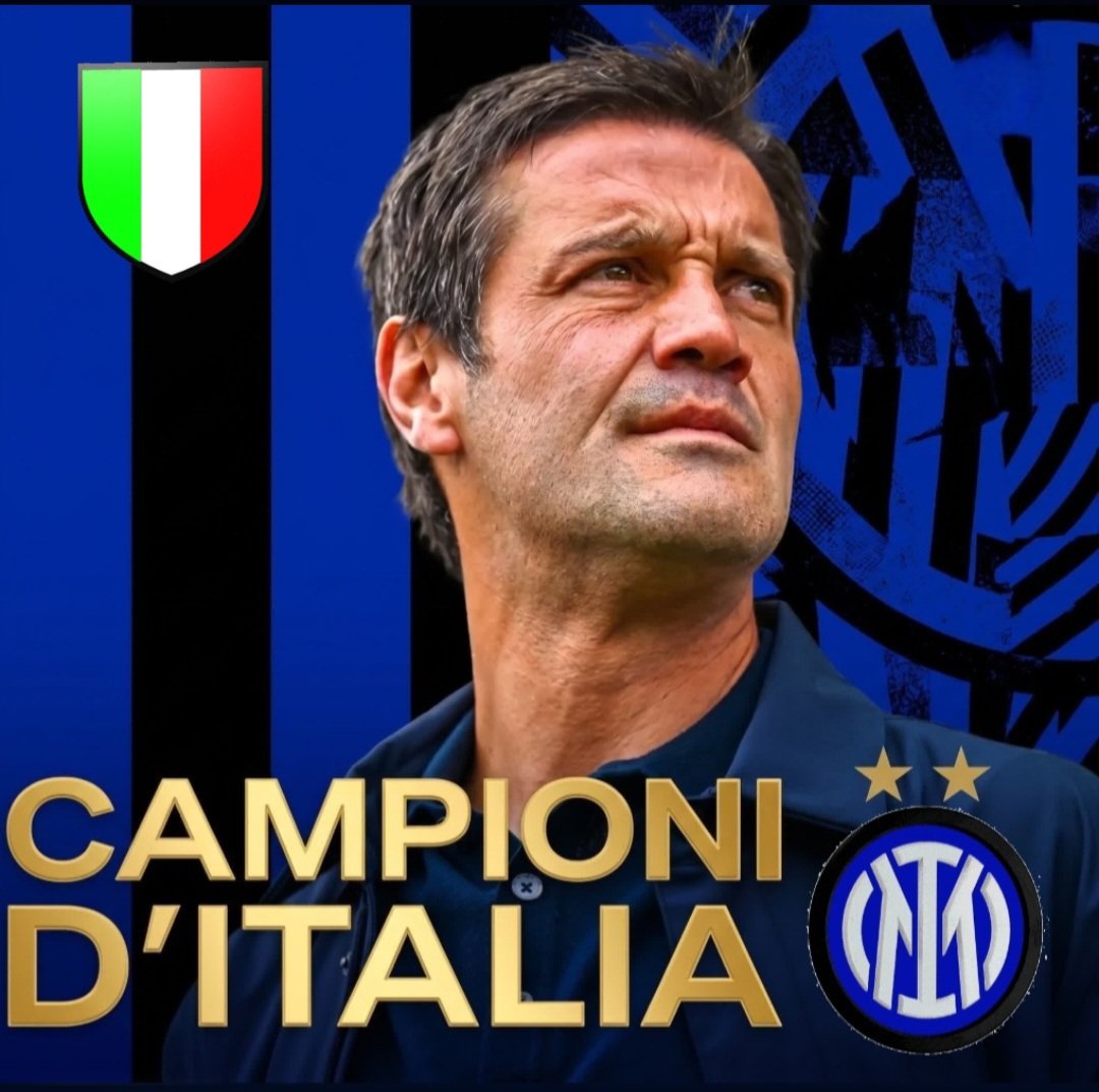 theboss_1908's tweet photo. Arrivato in estate con sole 13 panchine e tanto scetticismo, ne esce a maggio con il tricolore sul petto!
​#Chivu ha vinto lo Scudetto al primo colpo, contro il Napoli di Conte, il Milan di Allegri, la Juve di Spalletti e la Roma di Gasp. 
La vittoria del lavoro sul pregiudizio! https://t.co/WqHNCcCdK0
