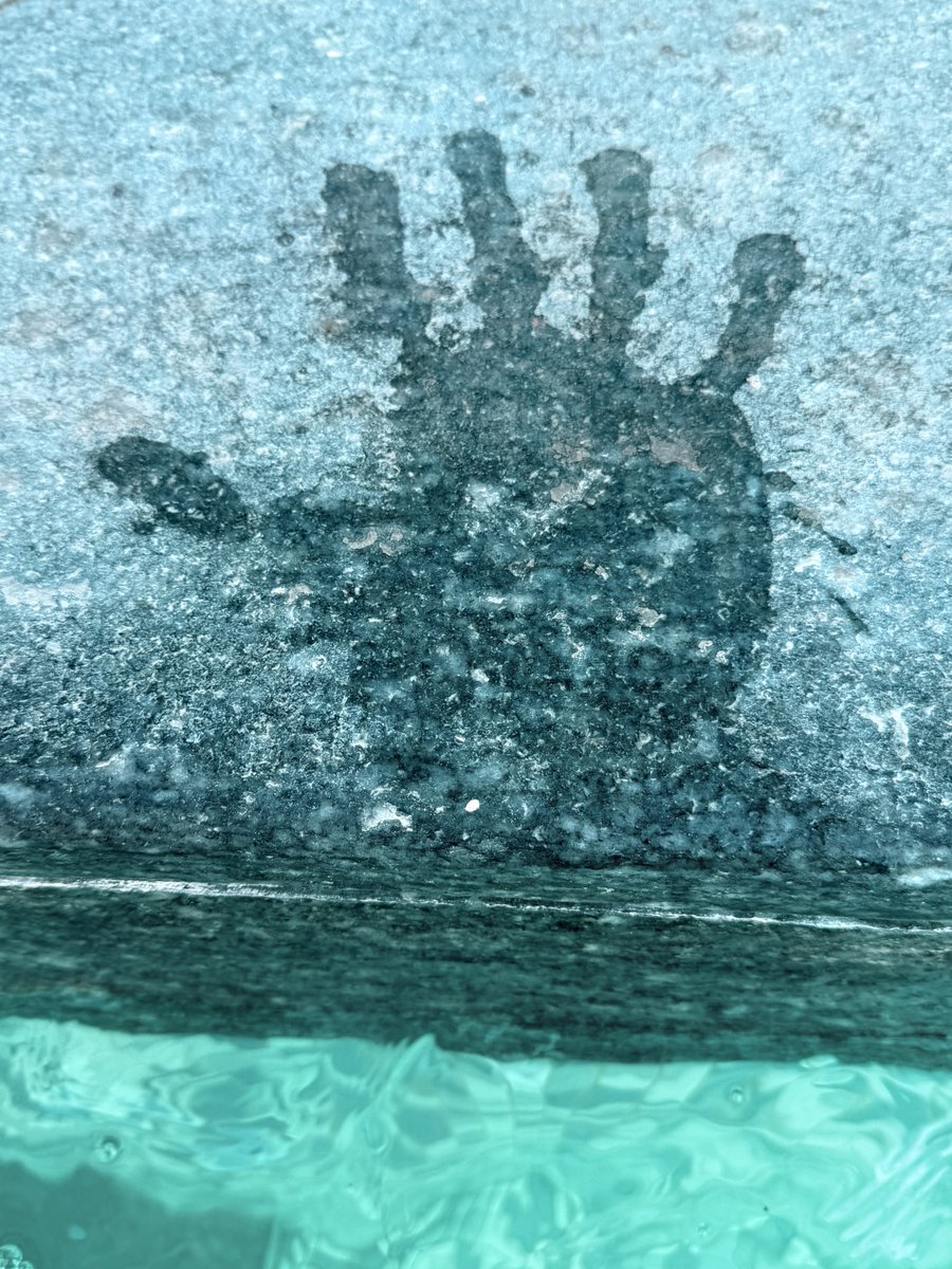 Alonein43672278's tweet image. #photography #handprint #swimmingpool