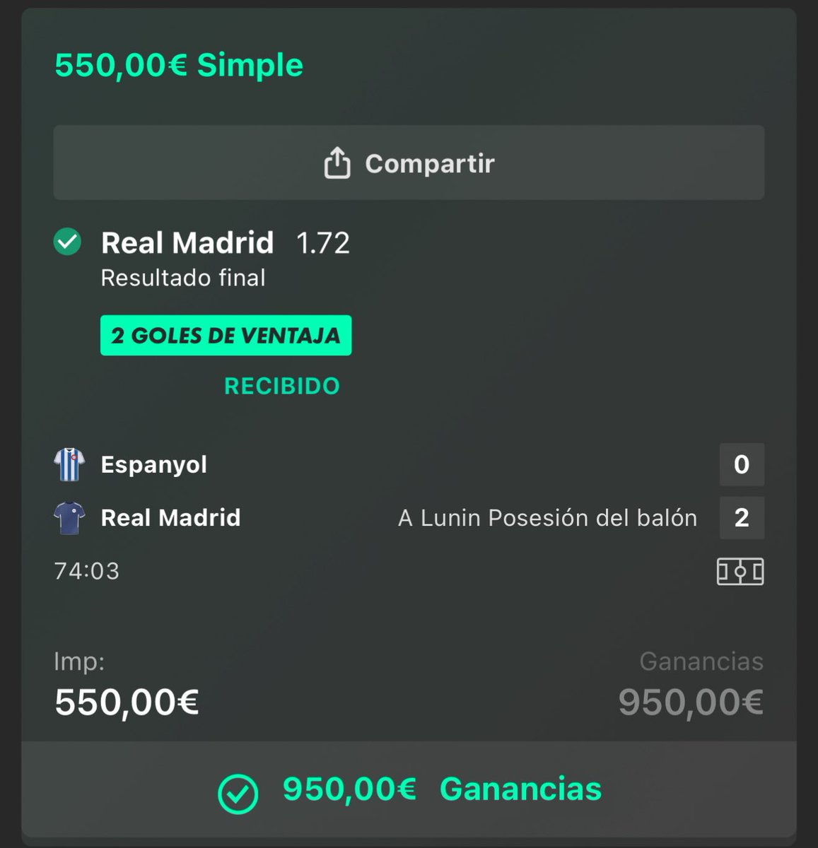 ApuestasCobrich's tweet photo. ❗️En honor a Nebot voy a sortear 30 euretes 💰

Gracias a los haters no para de ganar dinero y quiero dar las gracias a todos sorteando 30€. Haters, tambien participáis 😁

❤️Sorteo 30€ entre los que deis Like y me sigáis 👇 https://t.co/xIvi6Lxie3
