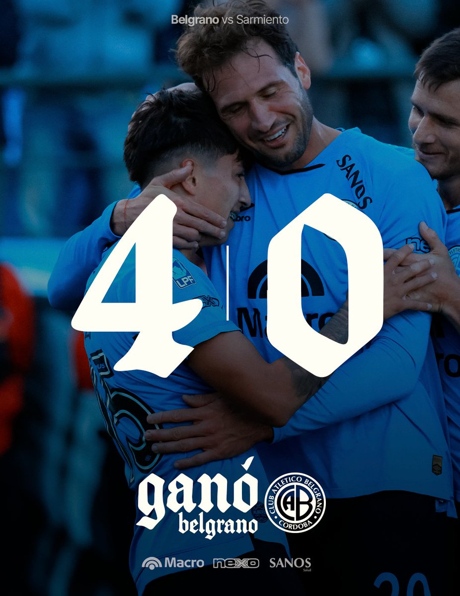 GANÓOOOOOOO BELGRAAAAAAANOOOOO 🤪🏴‍☠️

El Pirata goleó en Alberdi con tantos de G. Metilli, Ramiro Hernandes, Ramiro Tulián y de la visita en contra.

#DaleBelgrano

⚽ #TorneoMercadoLibre
📺 Seguilo en vivo por TNT
Suscribite al 🔗 packfutbol.com.ar