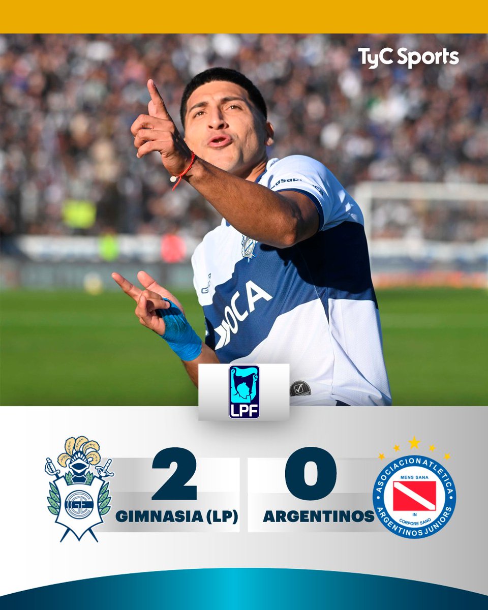 TyCSports's tweet photo. ¡EL LOBO CERRÓ LA FASE REGULAR CON UN NUEVO TRIUNFO!

Gracias a los goles de Marcelo Torres y Nacho Fernández, #Gimnasia se impuso 2-0 ante #Argentinos, cosechó su sexta victoria al hilo y finalizó sexto en la Zona B. El Bicho cerró en la tercera posición de la tabla.#TorneoApertura