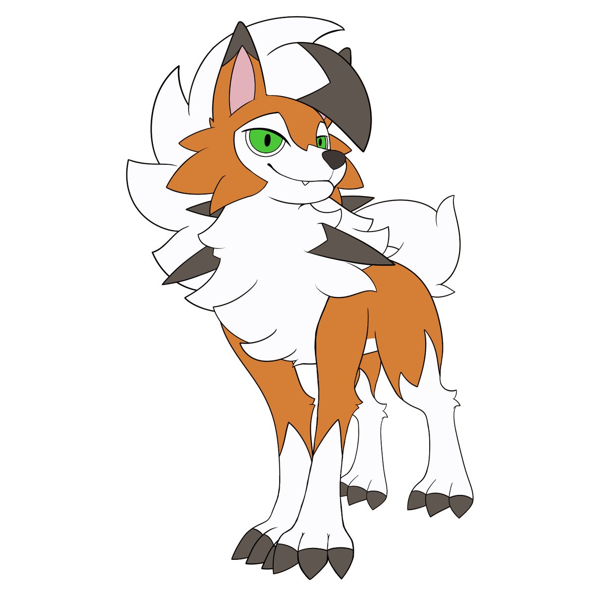 Tio_Rohan's tweet photo. O progresso do Lycanroc https://t.co/00qfggSy26