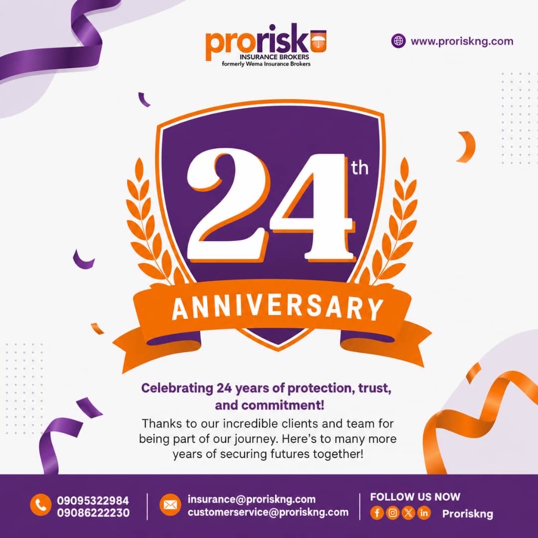 Proriskng's tweet photo. 24 years strong… and we’re just getting started! 🎉✨

From day one to now, it’s been about one thing showing up, standing strong, and protecting what matters most.

Here’s to more years of growth, impact, and securing futures together 🧡💜
#ProriskAt24 #InsuranceWithPurpose https://t.co/vVOizZTGFq