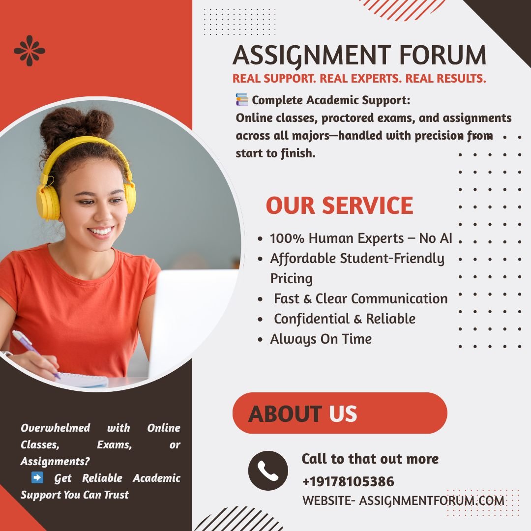 Assignment29457's tweet image. Real experts. No AI. Just reliable academic support you can count on. From online classes to proctored exams and assignments, Assignment Forum keeps you on track—without the stress.

Affordable. Confidential. Always on time.

#OnlineClasses #ProctoredExams #StudentSupport