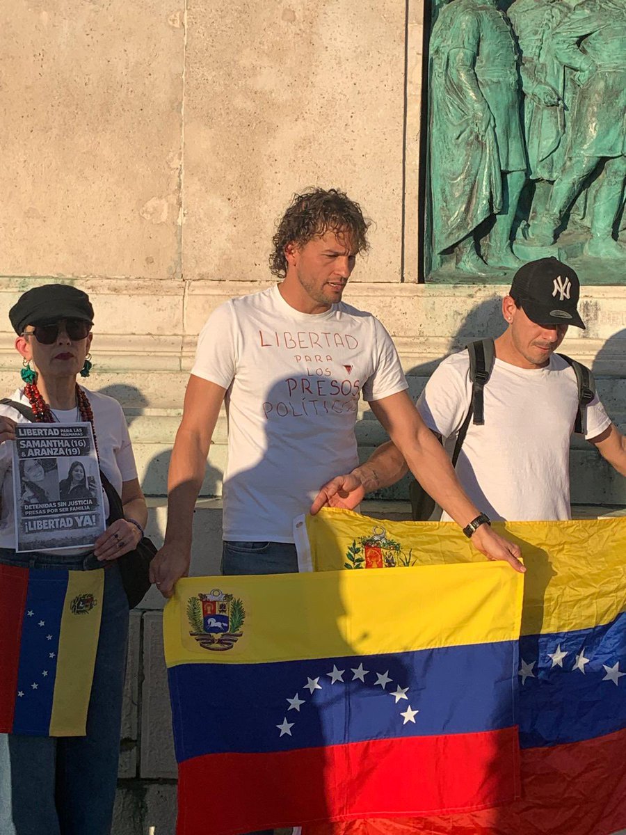 ventehu's tweet image. Desde Budapest Hungría pedimos la Libertad para todos los presos políticos. #VenezuelaLibre #LibertadParaLosPresosPoliticos