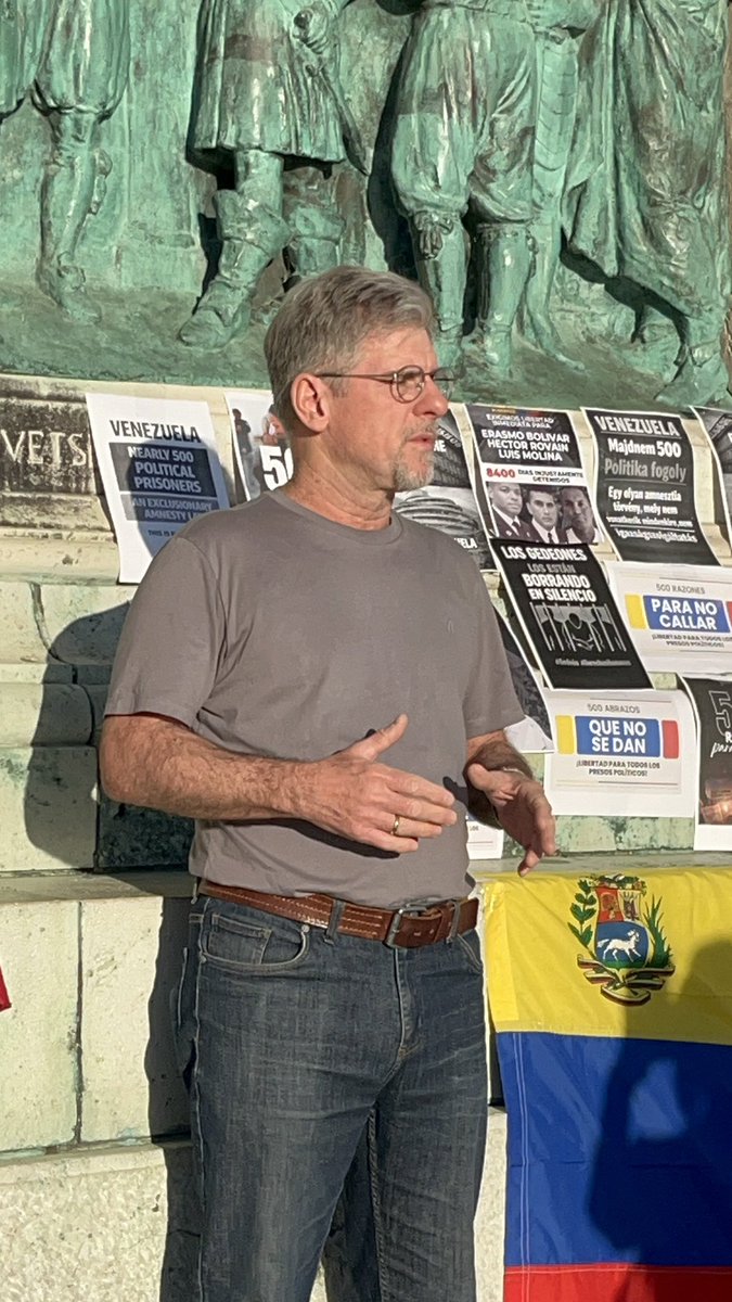 ventehu's tweet image. Desde Budapest Hungría pedimos la Libertad para todos los presos políticos. #VenezuelaLibre #LibertadParaLosPresosPoliticos