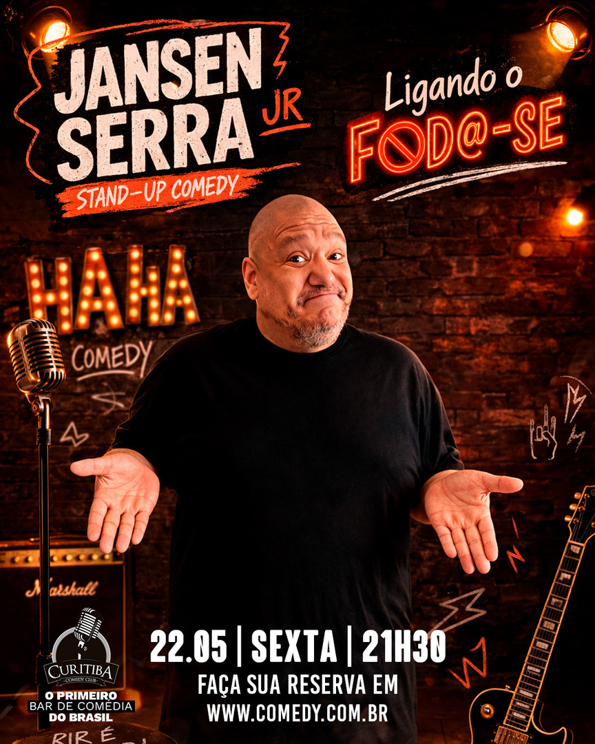 Chega uma hora que você simplesmente…
liga o f*da-se 😌

E o <a href="/jansenserra/">jansen Serra</a> resolveu transformar isso em show 😂

No palco, ele traz histórias, situações absurdas e aqueles momentos da vida em que você pensa:
“quer saber? deixa pra lá!”

Marque na sua age… instagr.am/p/DX47nk4jg5q/
