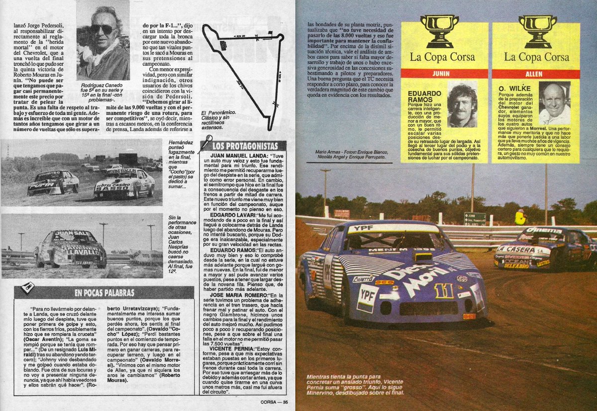 PatoG82's tweet photo. 📝 Nota de revista Corsa 🏁

#TurismoCarretera #RevistaCorsa #TCenJunin #AutodromodeJunin #JuanManuelLanda #EdgardoLavari #LaloRamos #RevistaElGrafico #AutomovilismoArgentino #DodgeTC #ElPanoramicoJunin #SemipermanenteTC #TCenRuta https://t.co/VUwm7hu9x7