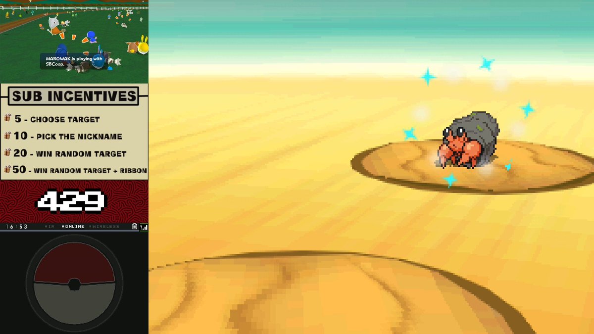 SirToastyToes's tweet photo. Shiny Dwebble after 430 encounters using Lucky Power S! Our fourth method shiny of the Shinython and the first one that isn't from a Poke Radar :) https://t.co/yWOHXr2D1O