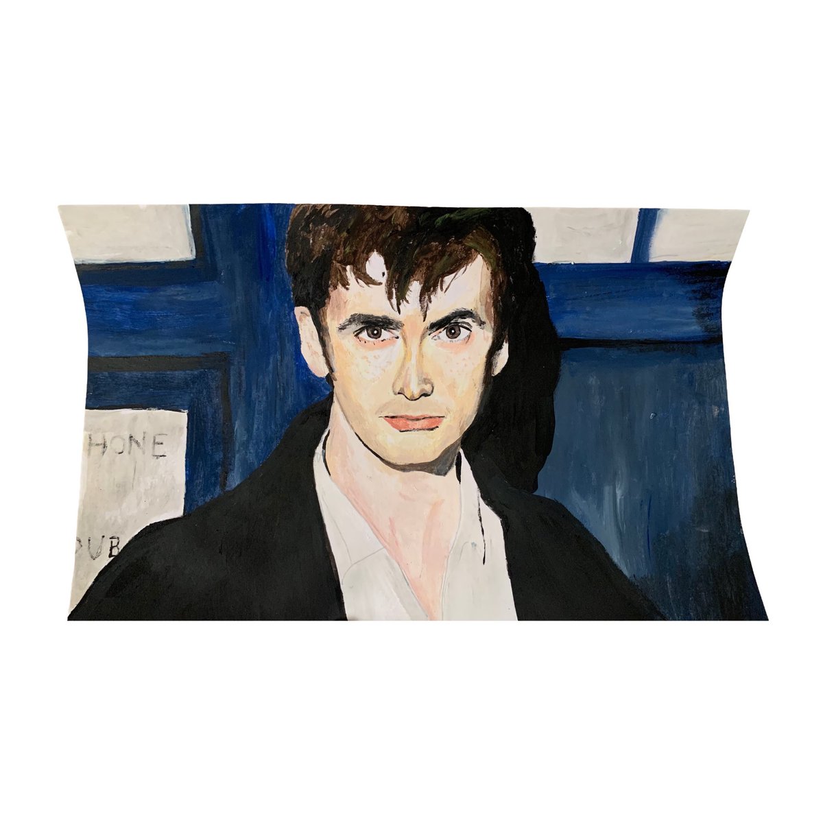 designnnicholas's tweet image. The Tenth Doctor painted in acrylic by me 

#doctorwho
