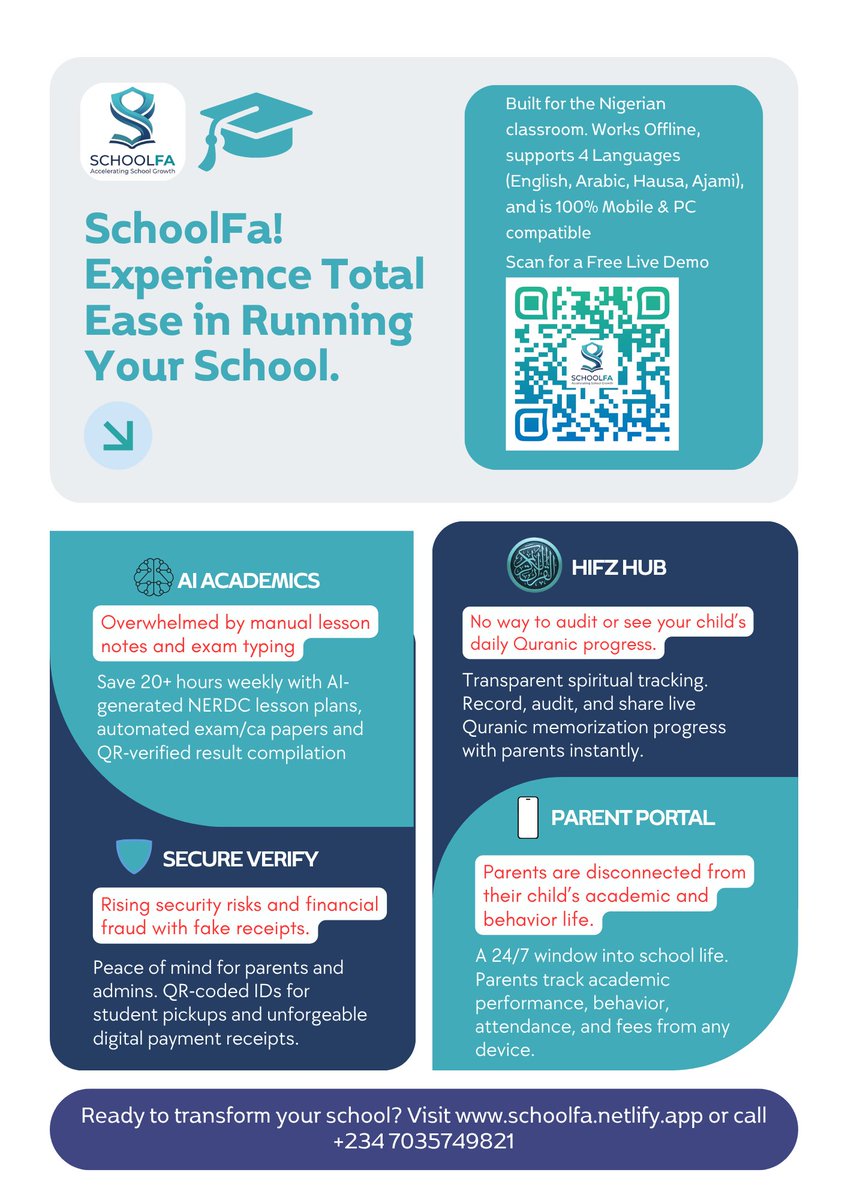 abujaandal's tweet photo. Experience Total Ease in Running Your School. https://t.co/sZJTyXmFbH