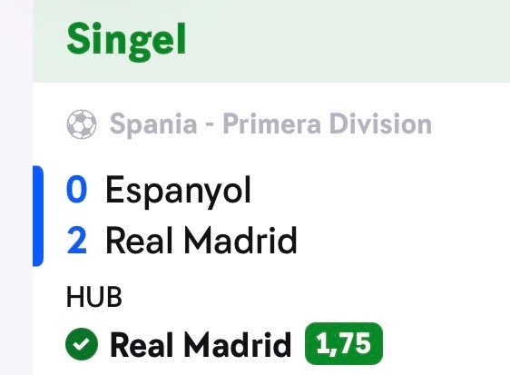 Oddsmannen13's tweet photo. 2/3 i dag. Lillestrøm til 1.70 og Real Madrid til 1.75 mot et Espanyol lag uten seier i 2026 måtte spilles! Det doble systemet røk, men samtidig inn med 2 kamper og ikke noe serlig i minus. 

ROI 38% https://t.co/GXuG5Fum5S