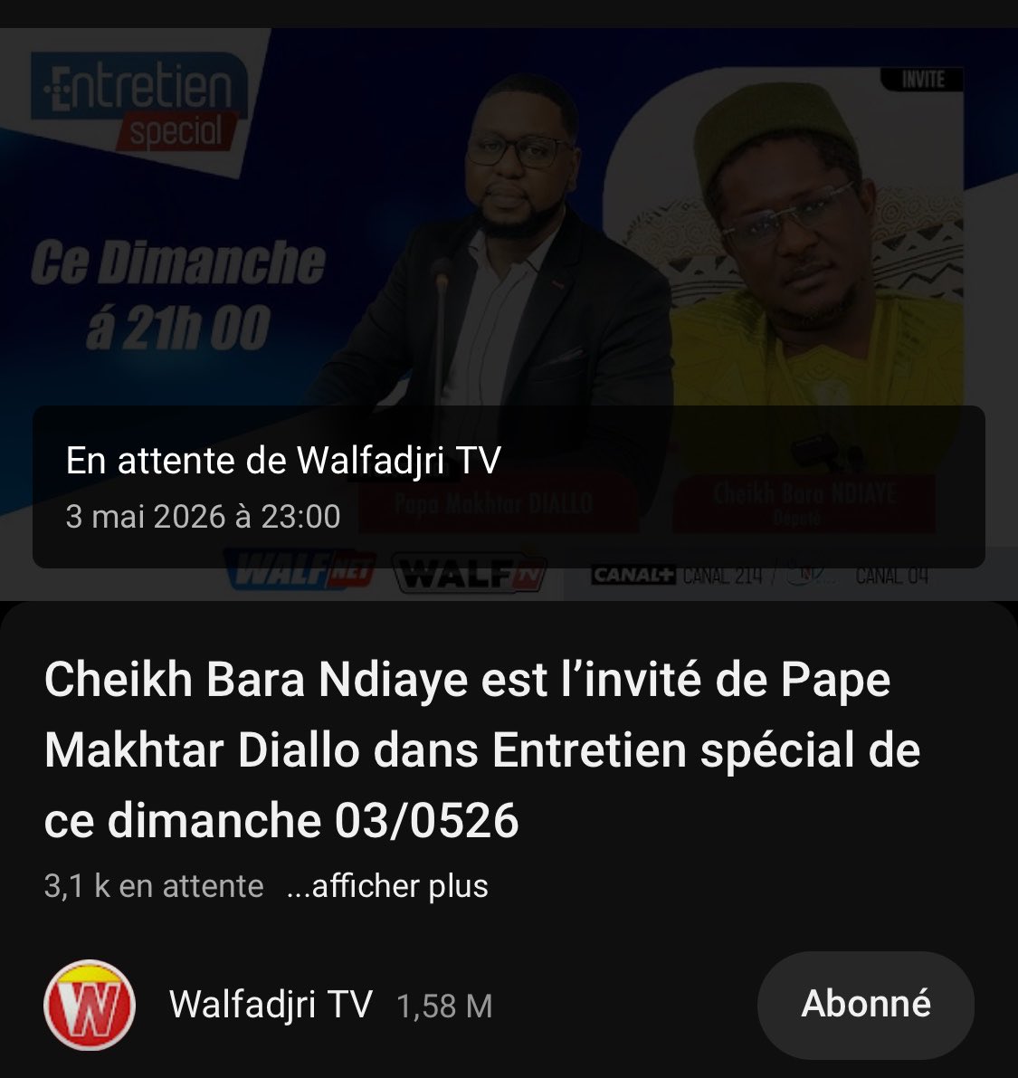 itskhadimrassul's tweet image. Environ 3200 en attente de Cheikh Bara Ndiaye actuellement sur Youtube🤭🤭🤭 Cheikh bi kén dou mom #kebetu #Sonko