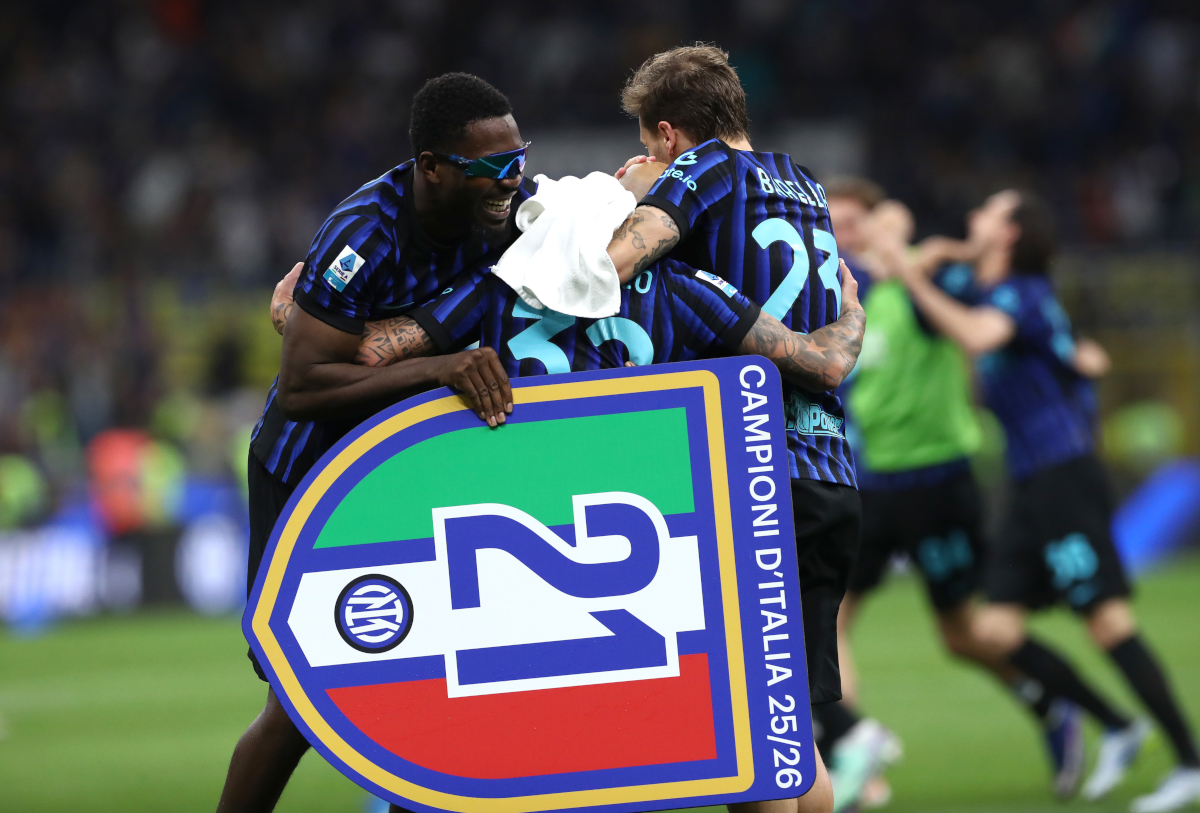 footballitalia's tweet image. Marcus Thuram and Nicolò Barella insist the genuine bond between players is what gave Inter the strength to ‘get back on our feet’ after ending the season empty-handed, going on to win the Scudetto.

#Inter #SerieA #Calcio #SerieAEnilive #InterParma