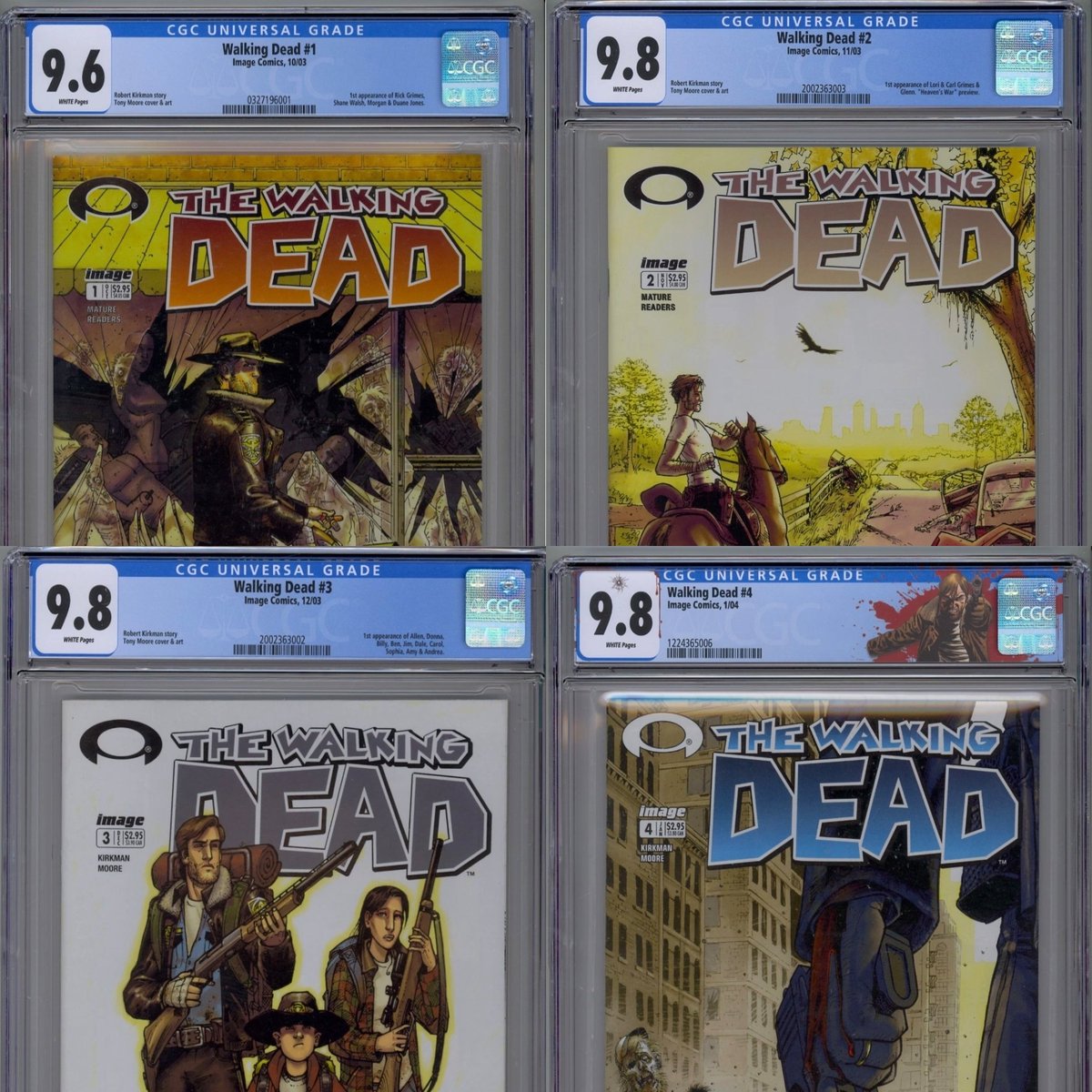 ComicsStatues's tweet image. Now up for sale: high grade copies of the first few issues of The Walking Dead!

#walkingdead #thewalkingdead #cgccomics #twd #firstappearance