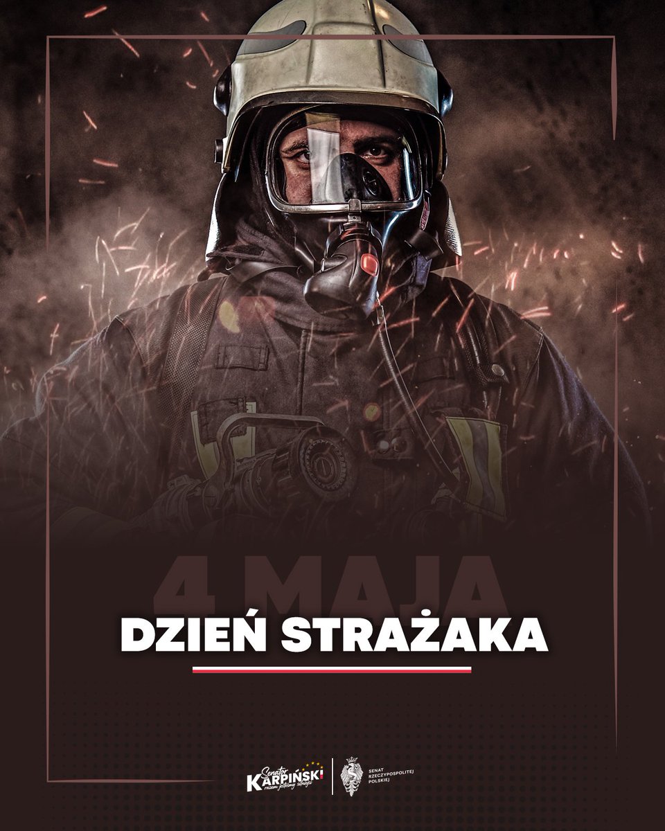 SenKarpinski's tweet photo. Narażają własne życie, żeby służyć społeczeństwu. Ich odwaga i oddanie zasługują na najwyższe uznanie. Strażacy mają dziś swoje święto. Z tej okazji wszystkim funkcjonariuszom i druhom życzę spokojnej i bezpiecznej służby! https://t.co/Vm0HyFJQF8