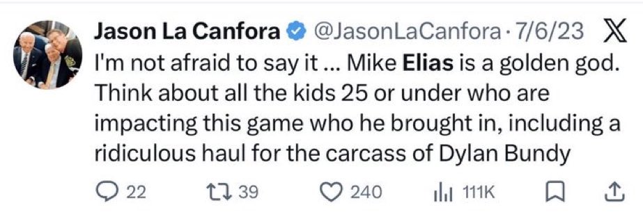 LiquidSwordz7's tweet photo. @JasonLaCanfora Is this the post when you called for him to be fired? Is Golden God what we call asking for someone to be fired is these days? 
Wake up dumbass, you’re the fraud. A fake Dem, a fake punk and a fake Baltimorean… https://t.co/heStR0fmBl