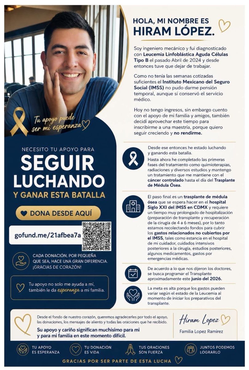 swiftsenapuros's tweet photo. no suelo hacer esto pero una persona muy cercana a mi fue diagnosticada con cancer hace 2 años, afortunadamente ha estado ganando la batalla, pero los gastos son inmensos y significaría mucho si pudieran apoyar en su causa ya sea donando/compartiendo 🤍 https://t.co/qZmPSgAPfb https://t.co/hKhzXQ4tVq