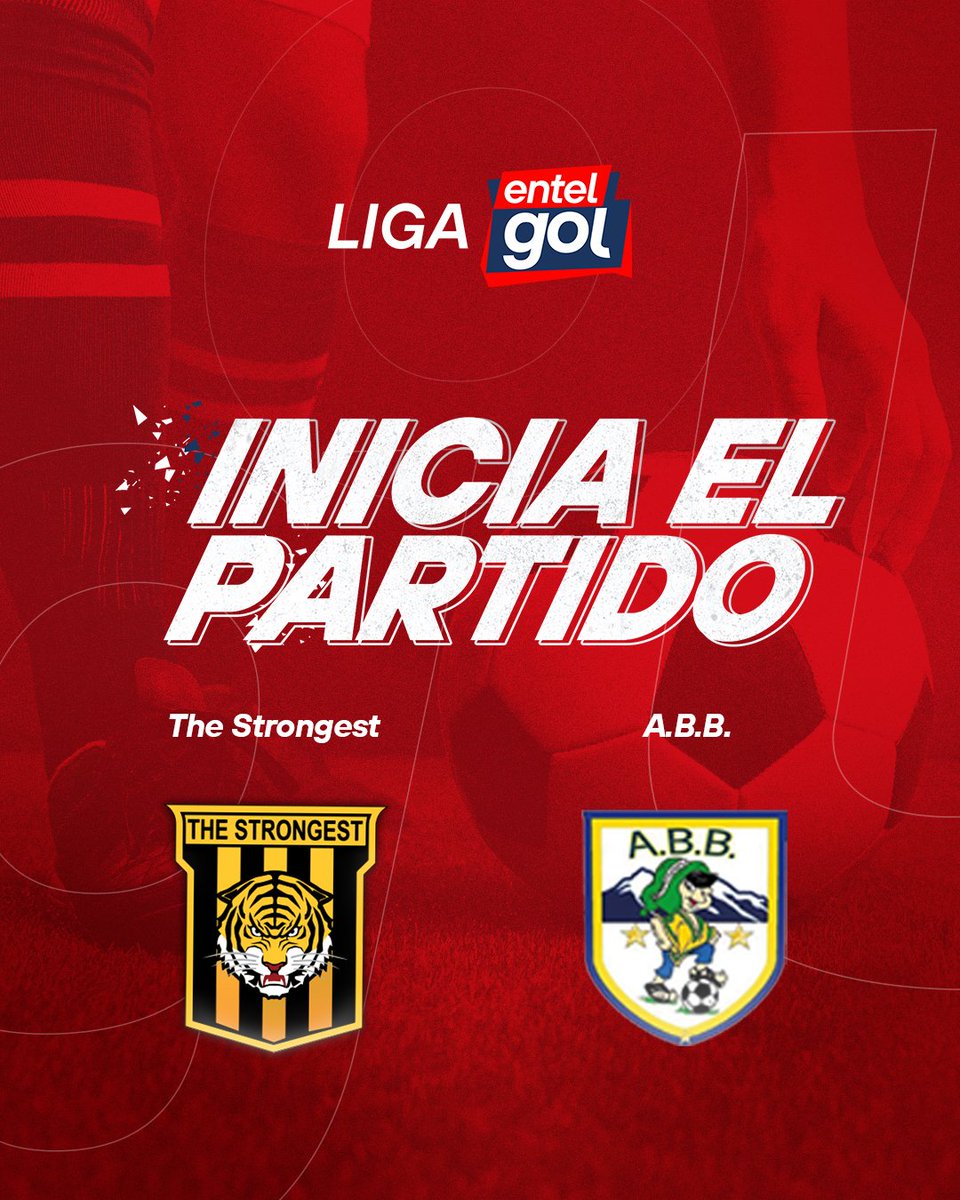 entelgol's tweet image. Se cierra el día 3 de la Fecha 5 🔥⚽

The Strongest 🆚 ABB en juego 👀💥
Aún queda un día más para completar la jornada
#LigaProfesional2026 #TheStrongest #ABB #Fecha5 #EntelGol #FútbolBoliviano #EnVivo