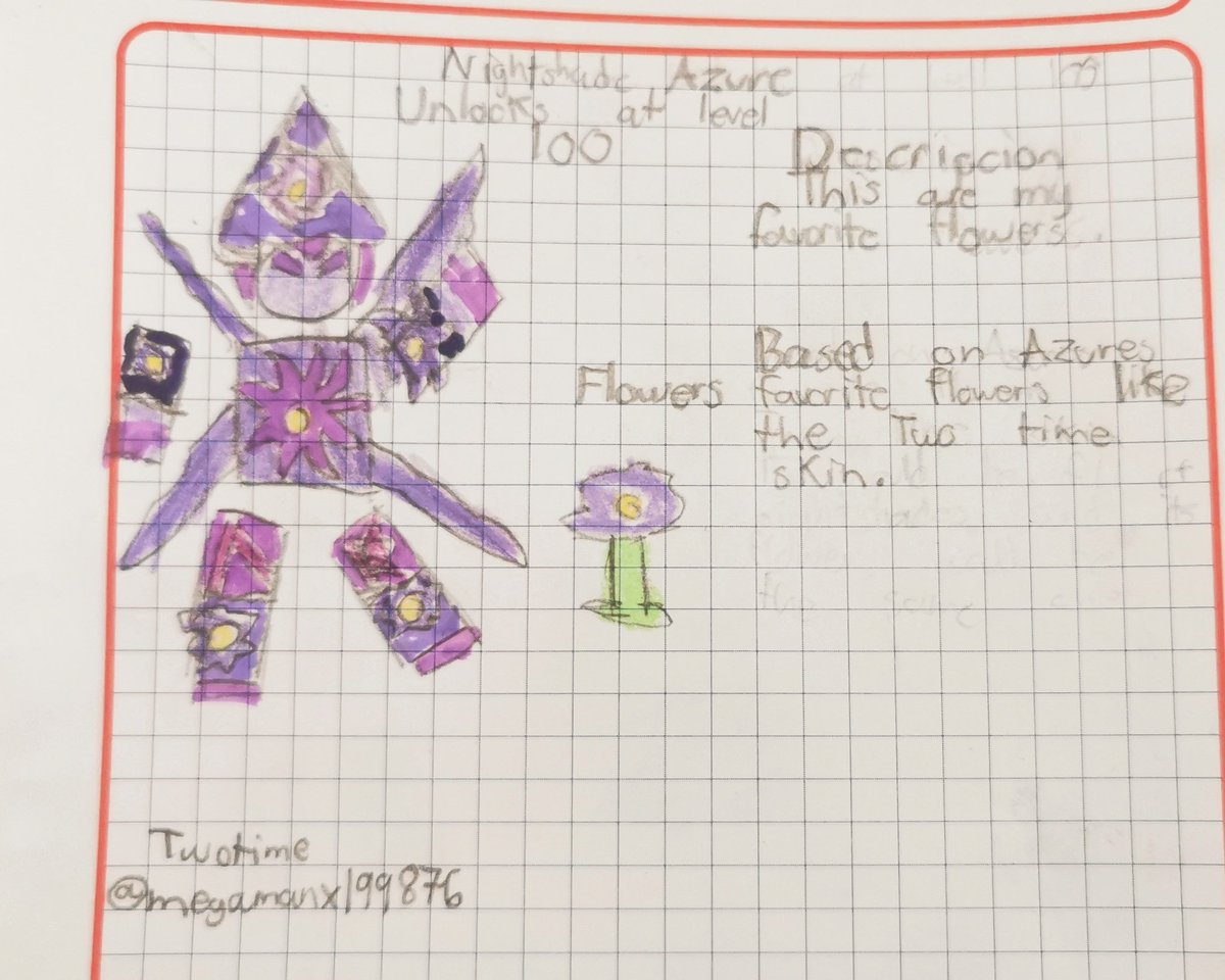 soviettiger's tweet photo. @rblxforsaken My kid's interpretation. User Twotime @megamanx199876 https://t.co/YG50WBCbpS