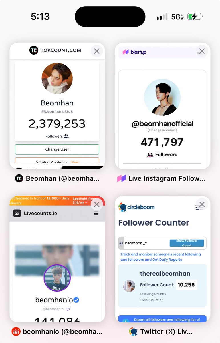 JUST A QUICK REMINDER! after tonight’s live to check if you’re still following any of this platforms! Tiktok, Twitter, Twitch and Instagram, hit that unfollow/block button anything u gotta do to never see him on your feed again!

#beomhan