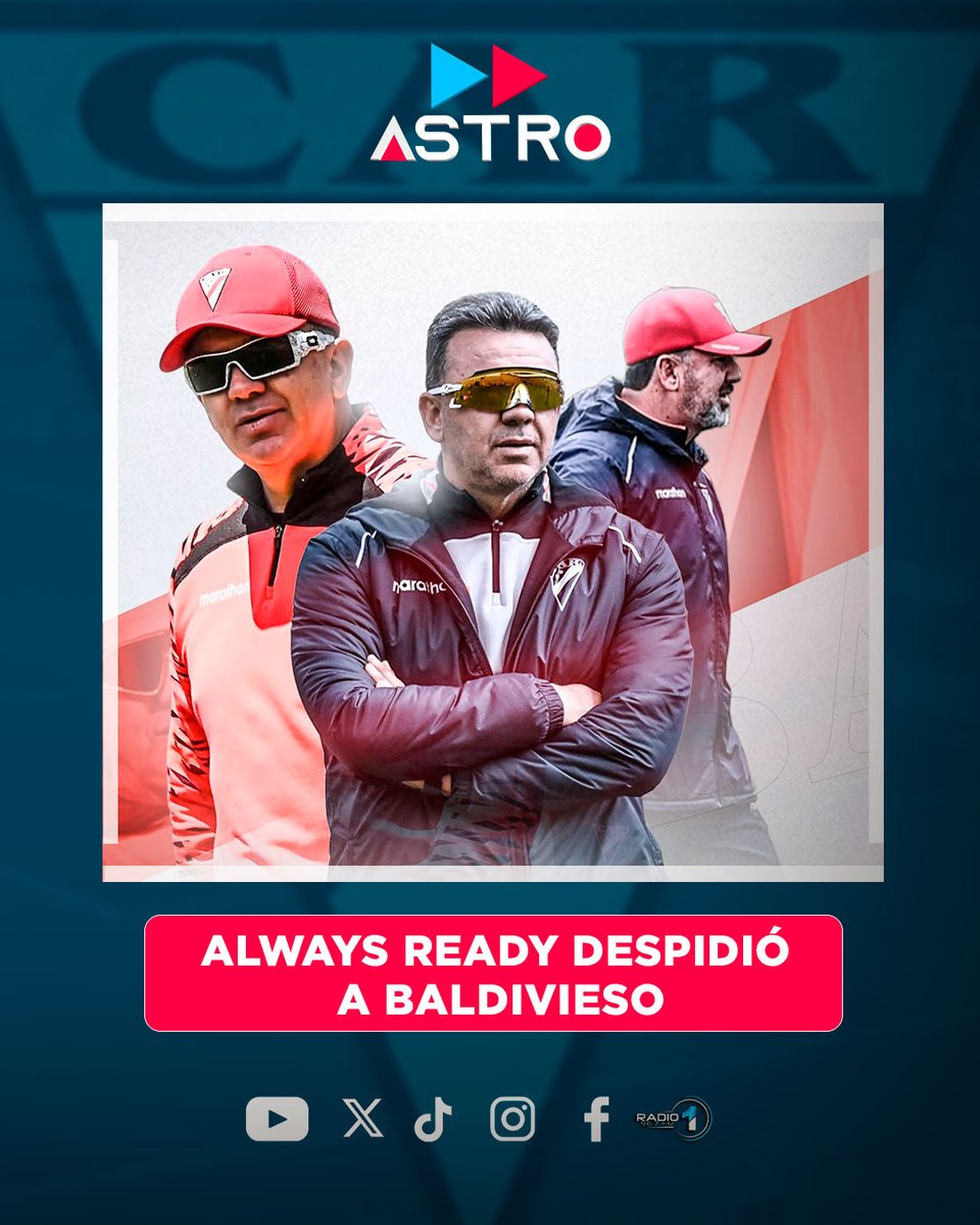 AstroMultimedio's tweet image. 🚨ALWAYS READY DESPIDIÓ A BALDIVIESO⚽🔥

#AlwaysReady acaba de anunciar la rescisión de contrato con Julio César Baldivieso, el entrenador que sacó campeón al #Millonario en 2025.

¿Cambio sorpresivo?

#Astro
#AstroMultimedios
#AstroBolivia
#FutbolBoliviano