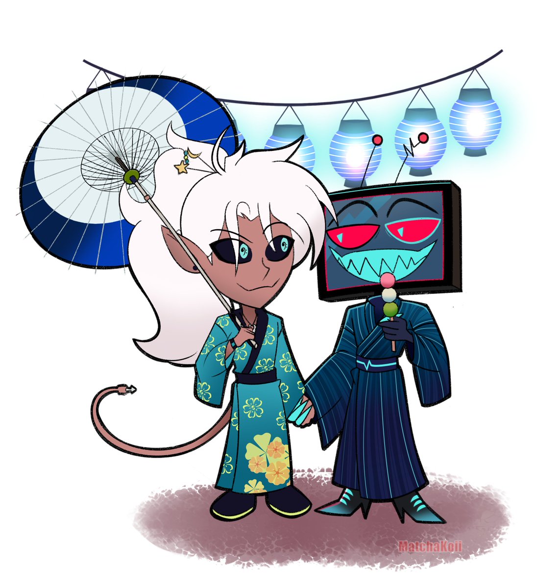 FizzaStarry's tweet image. Finished VGen piece for @SpectraNym of her OC and Vox! My Crayon Chibi's are still OPEN! 1 character for $10 and 2 Characters for $20. vgen.co/MatchaKoii

#HazbinHotel #HazbinOC #HazbinHotelOC #Vox