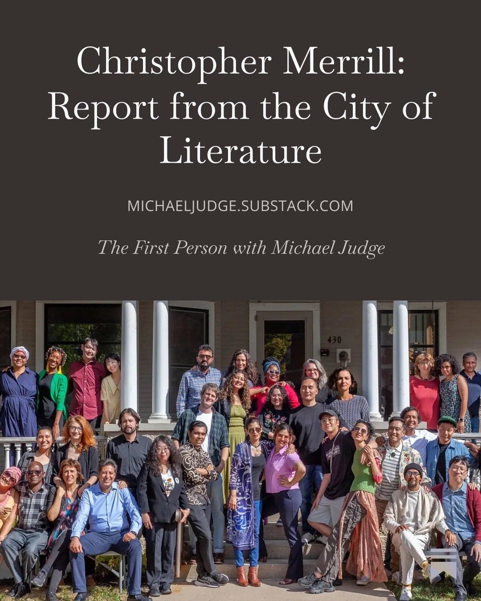 MJUDGE_TFP's tweet photo. So honored to publish Christopher Merrill once again in TFP. As Roethke said of Char, he is my spiritual and aesthetic “older brother,” seeking truth, beauty, and justice always. 🙏 
https://t.co/7SNC4zyjzW https://t.co/LoEAdt3QSW