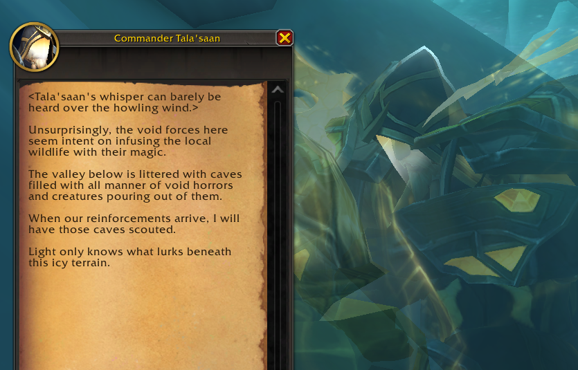 Oh, Tala'saan is a Lightforged Rogue! I love finally getting a canon ...