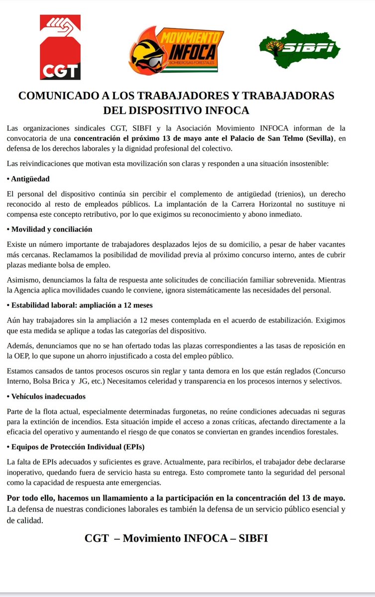 CGT EMA INFOCA ANDALUCÍA tweet media