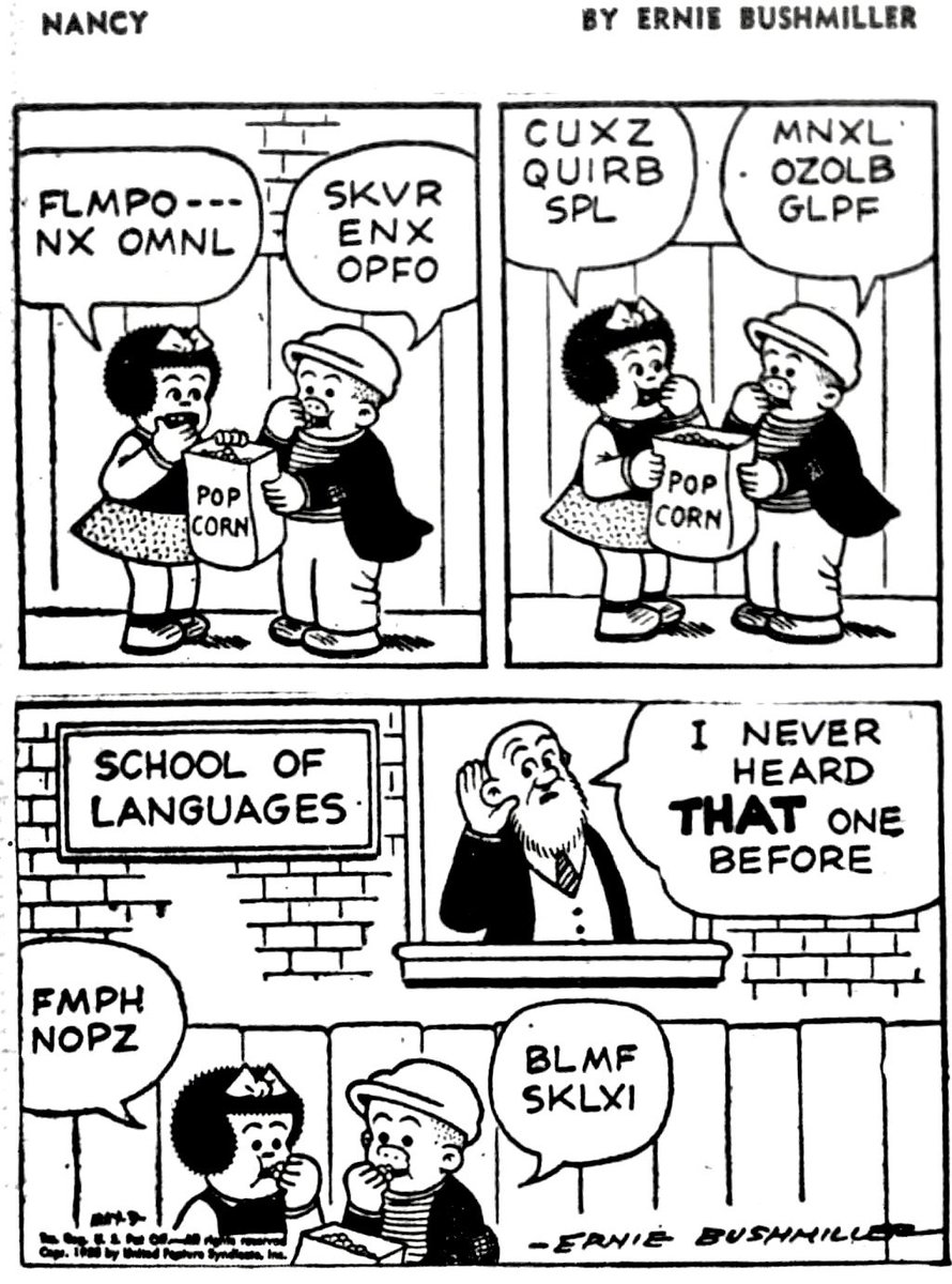 Nancy Comics by Ernie Bushmiller tweet media