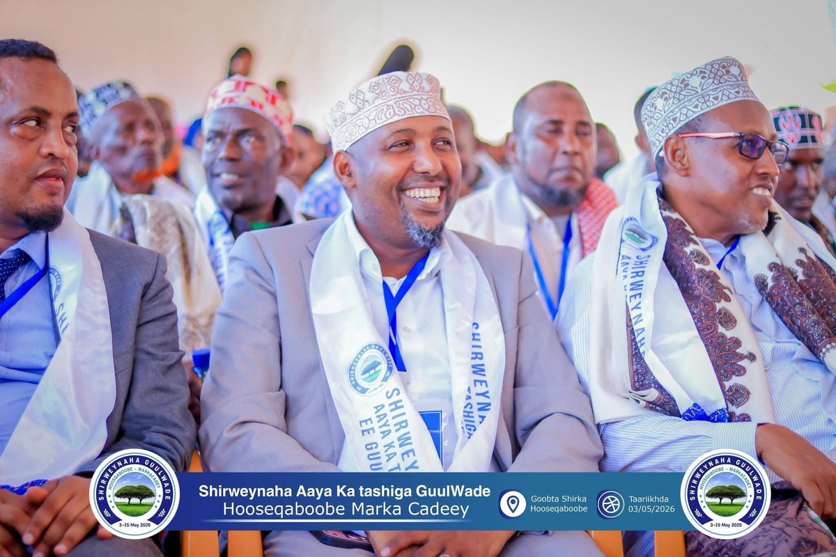 Yaska74750972's tweet photo. Odayaasha dhaqanka somaliyeed oo kushiray caasimada G shabeelada hoose geedi caanaleh insha Allah✊🥰👏 https://t.co/yPX0xc4yBF