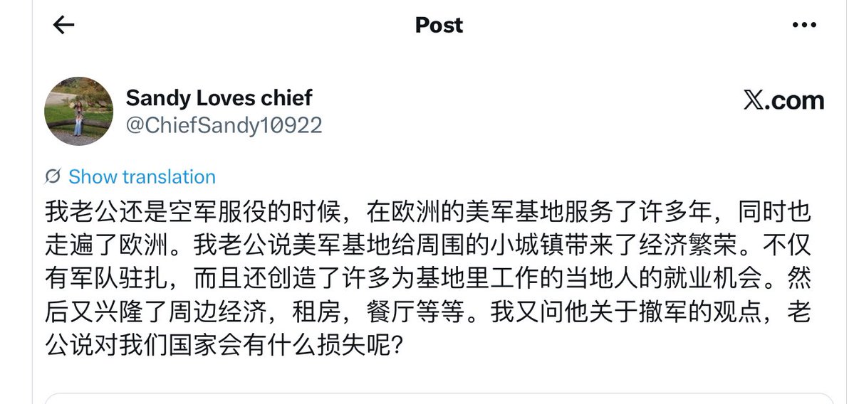 Sandy Loves chief tweet media