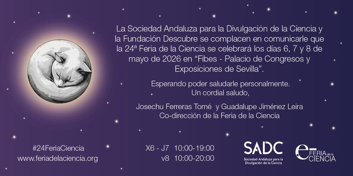 JosechuFT's tweet photo. Más de 150 centros educativos, universidades y centros de investigación estarán durante tres dias contando ciencia en Sevilla https://t.co/eNe4Ez3Qna