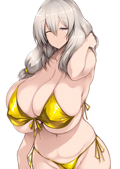 ゴールデンウィークなので
金ビキニをママンに着せる

⎛  灬'ิω'ิ灬 ⎞久々に♡
#宇崎ちゃん 