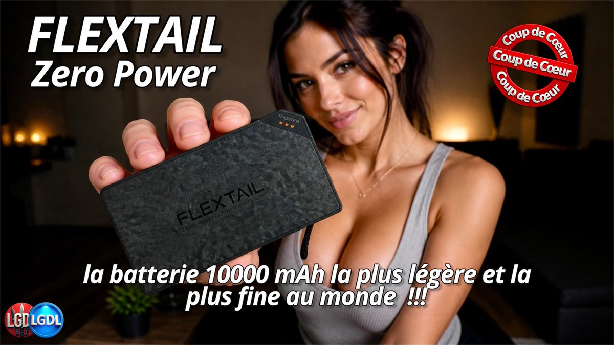 LGDL2's tweet photo. FLEXTAIL Zero Power la batterie de 10000 mAh la plus fine et la plus légère au monde, vidéo dispo sur ma chaîne YouTube 👉 https://t.co/ngBKYItCoc

#flextail #batterie #powerbank #mobilite #edc https://t.co/d7h3mGRLci