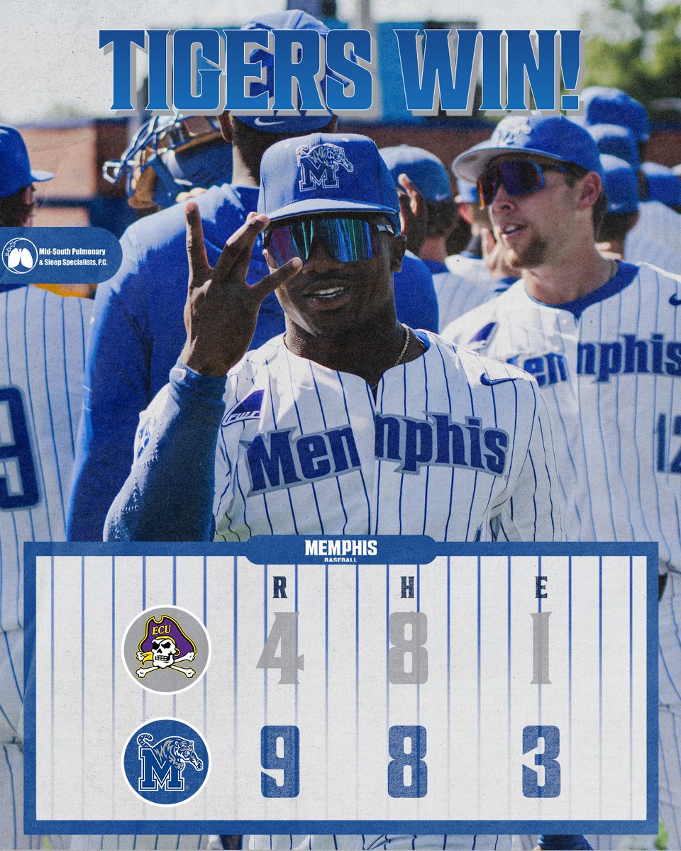 MemphisBaseball's tweet photo. No pirated dubs here 🤝

#GoTigersGo | @midsouthpulm https://t.co/7q3DPPBQk4
