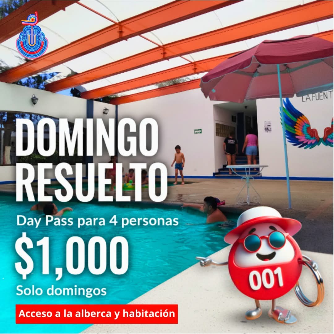 lafuentesalt's tweet image. ¿Y qué hacemos el domingo?🤔

Aquí está la respuesta🏊‍♂️
✅4 personas por $1,000
✅Ingreso a la alberca desde las 10 am
✅Ingreso a la habitación 3 pm
✅Salida 9 pm
✅Solo domingos

Reserva ahora enviado un mensaje📲👇

#DomingoDeFiesta #pooltime #alberca
