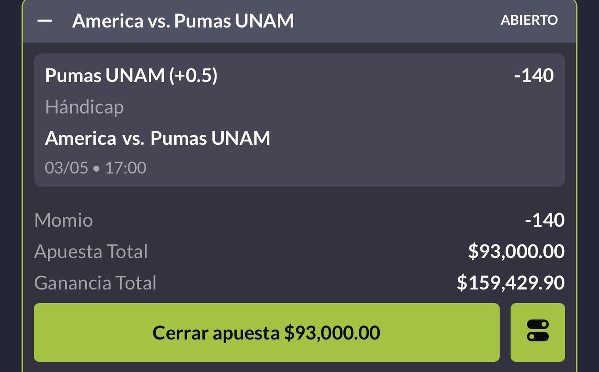 Paso 2 del reto express de hoy domingo🪜

Inicia en 2 hrs! Lo subo con buen tiempo ⏰

La jugada es (Pumas/empate) significa que no pierden!

Dale al ❤️ de la suerteee 🪄