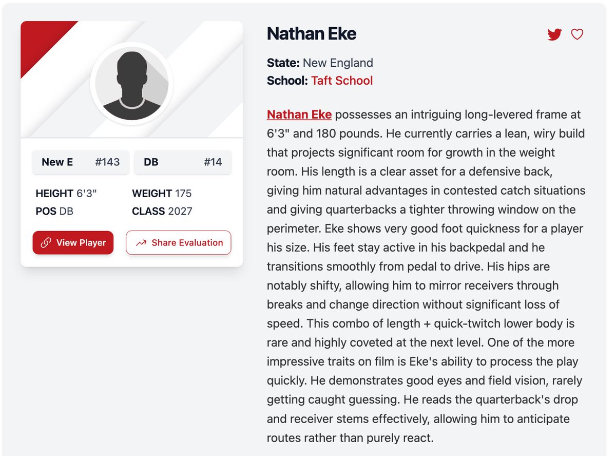 Nathan Eke 6’3 185 DB 2027 tweet media